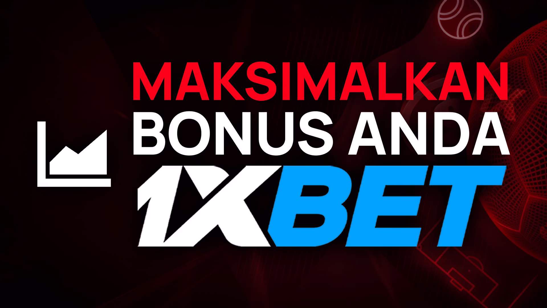 Thumbnail cara memaksimalkan bonus dari kode promo 1xBet, dengan ikon roket.